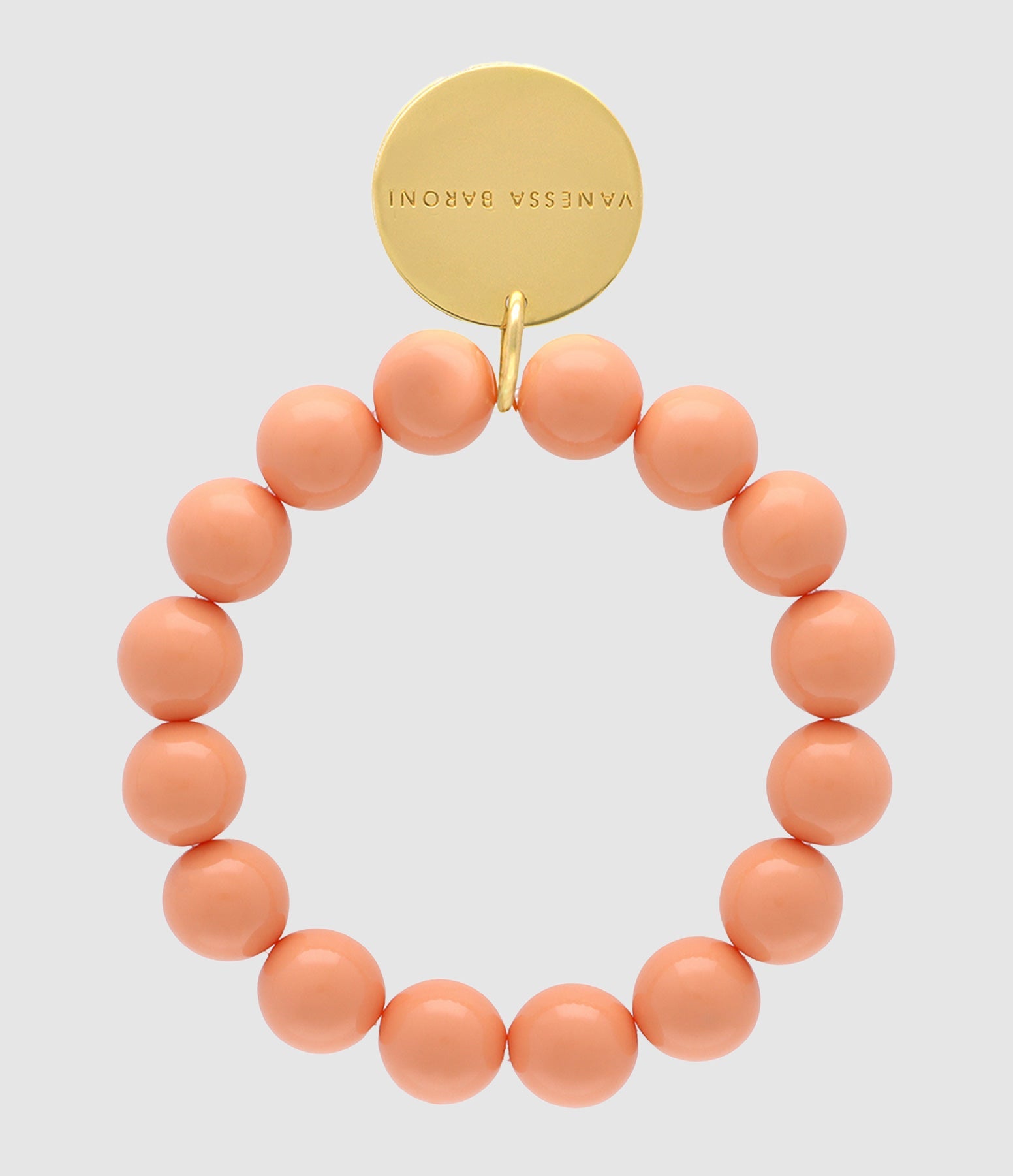 Vanessa Baroni - Bracelet Mini Beads Flex Peach - Femme