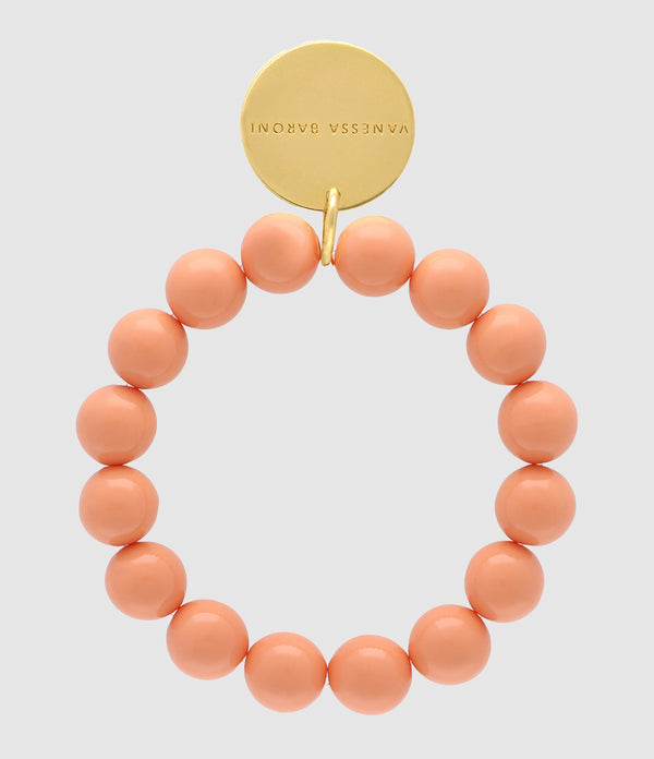 Vanessa Baroni - Bracelet Mini Beads Flex Peach - Femme