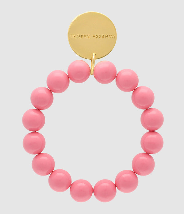 Vanessa Baroni - Bracelet Mini Beads Flex Raspberry - Femme