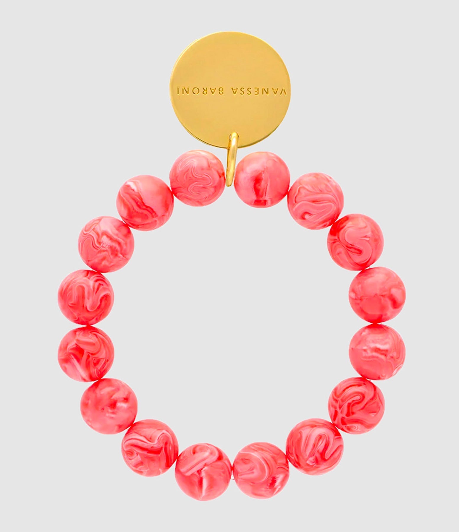 Vanessa Baroni - Bracelet Mini Beads Flex Strawberry Icecream - Femme