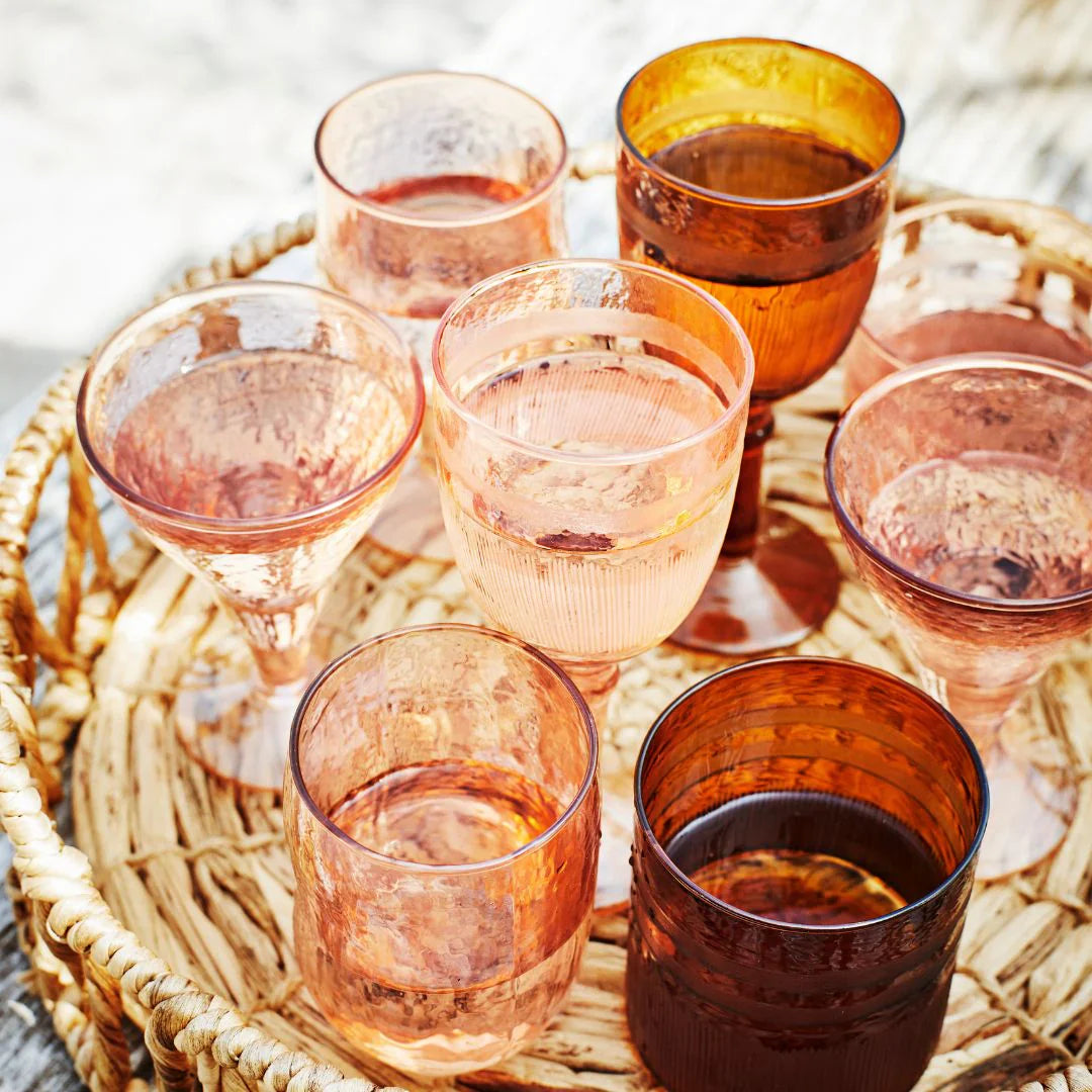 Verre À Eau Rosé Organic Shape