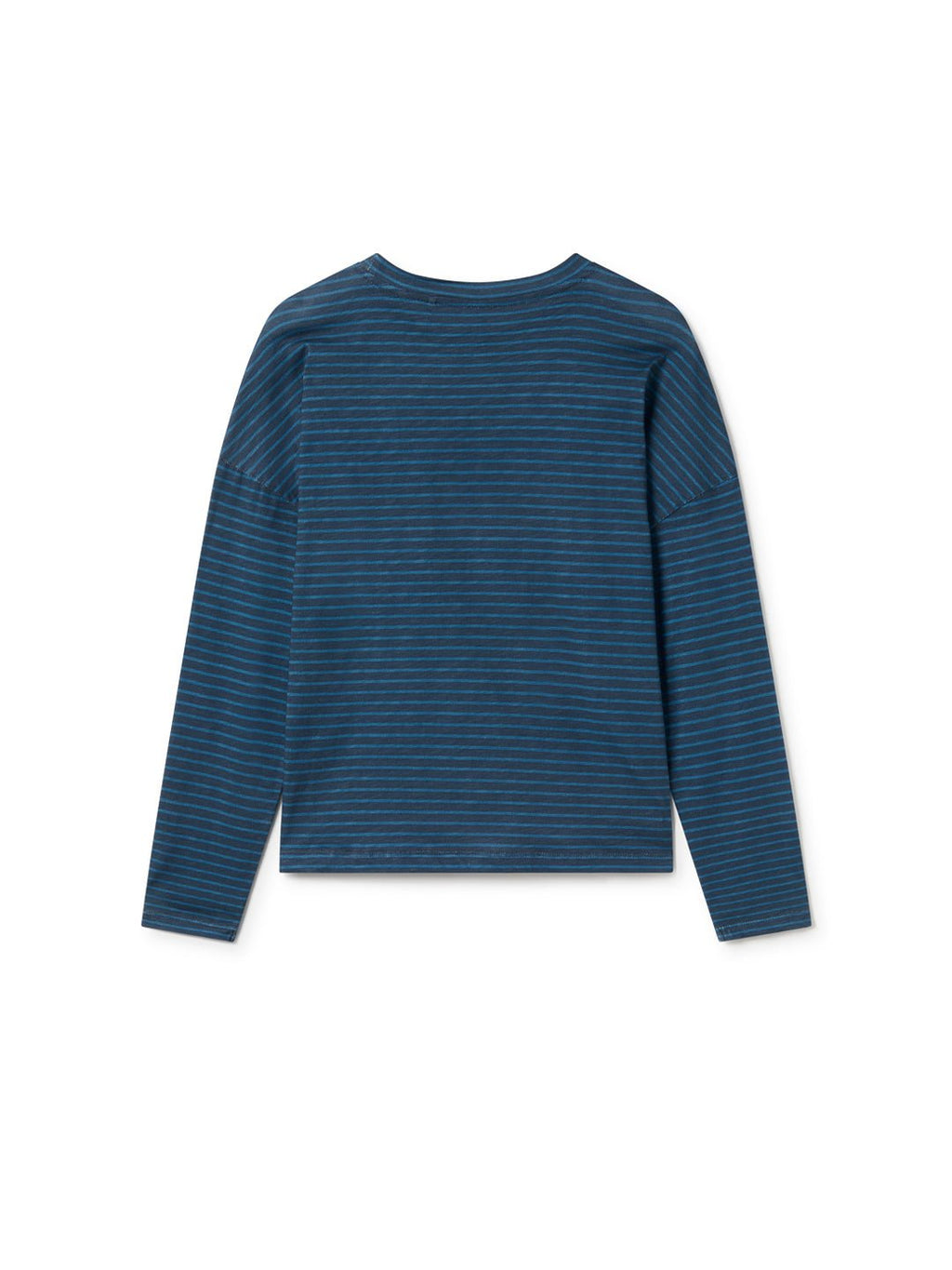 Top Verte - Rayures Bleu Marine - Femme