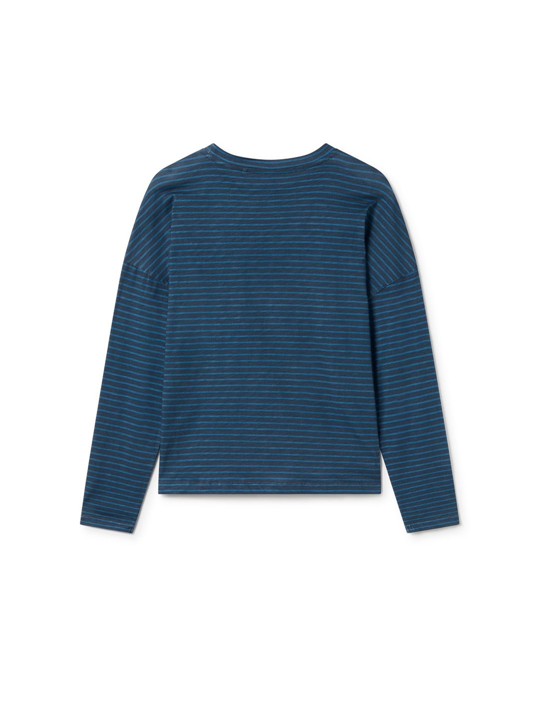 Top Verte - Rayures Bleu Marine - Femme