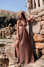 VESTA Chocolat - Robe Coton