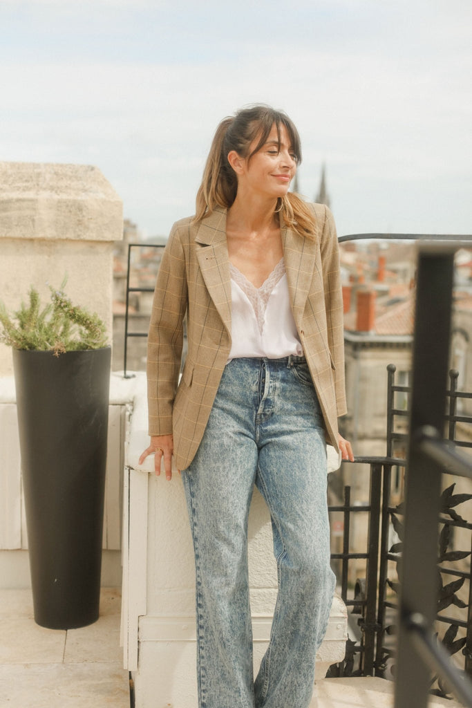 Veste Blazer Nicolas - Chevrons - Plume Paris - The Bradery