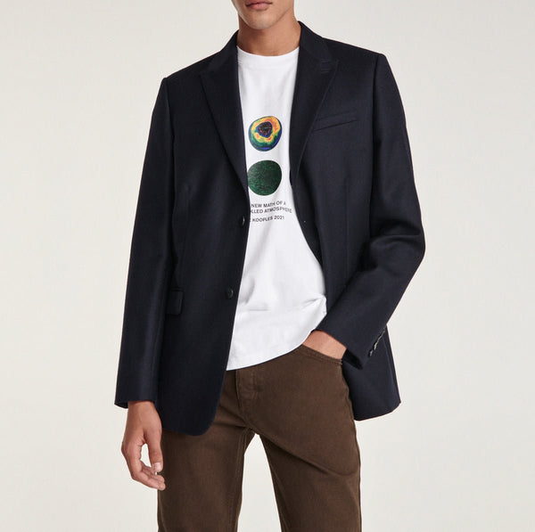 The Kooples - Veste Bleu Marine Col Classique - Homme