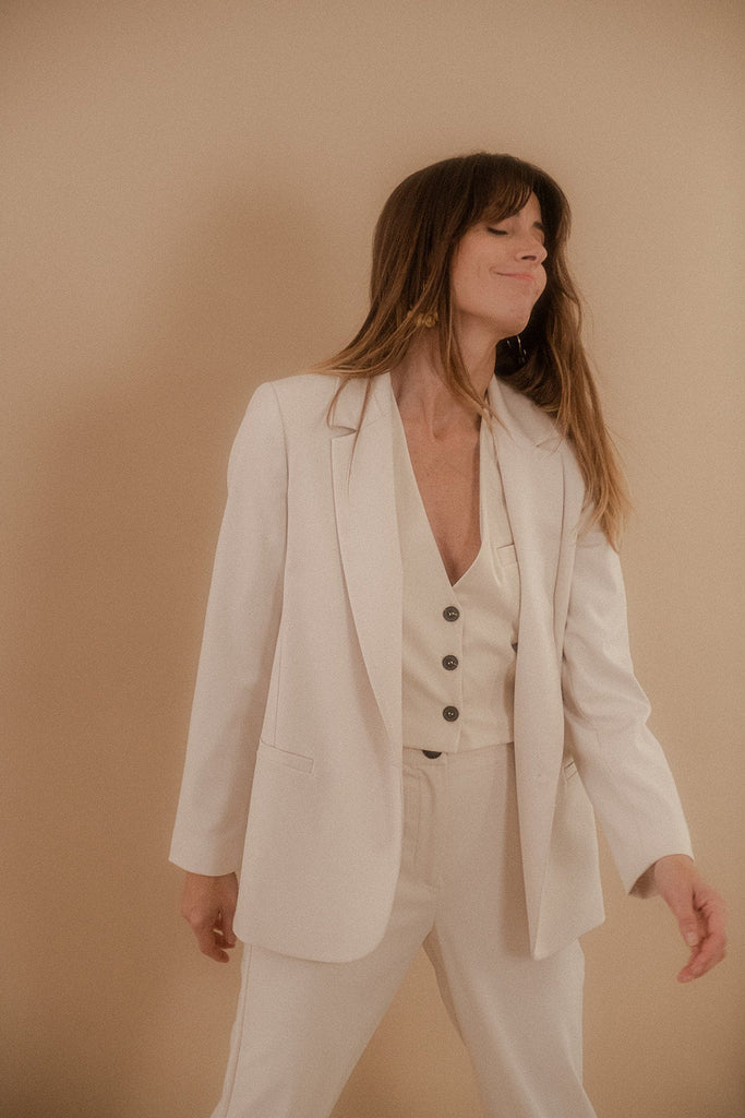 Veste Carlos - Écru - Plume Paris - The Bradery