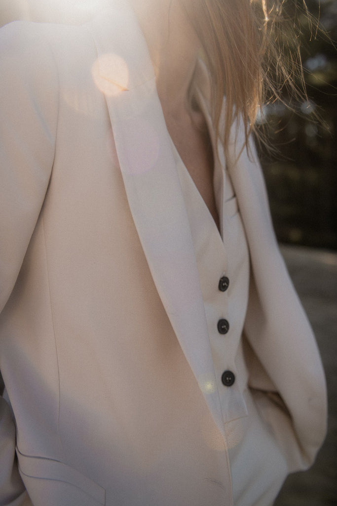 Veste Carlos - Écru - Plume Paris - The Bradery
