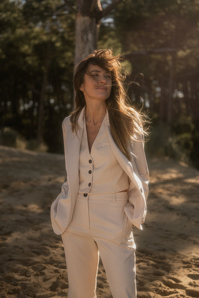 Veste Carlos - Écru - Plume Paris - The Bradery