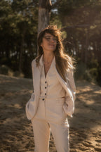 Veste Carlos - Écru - Plume Paris - The Bradery