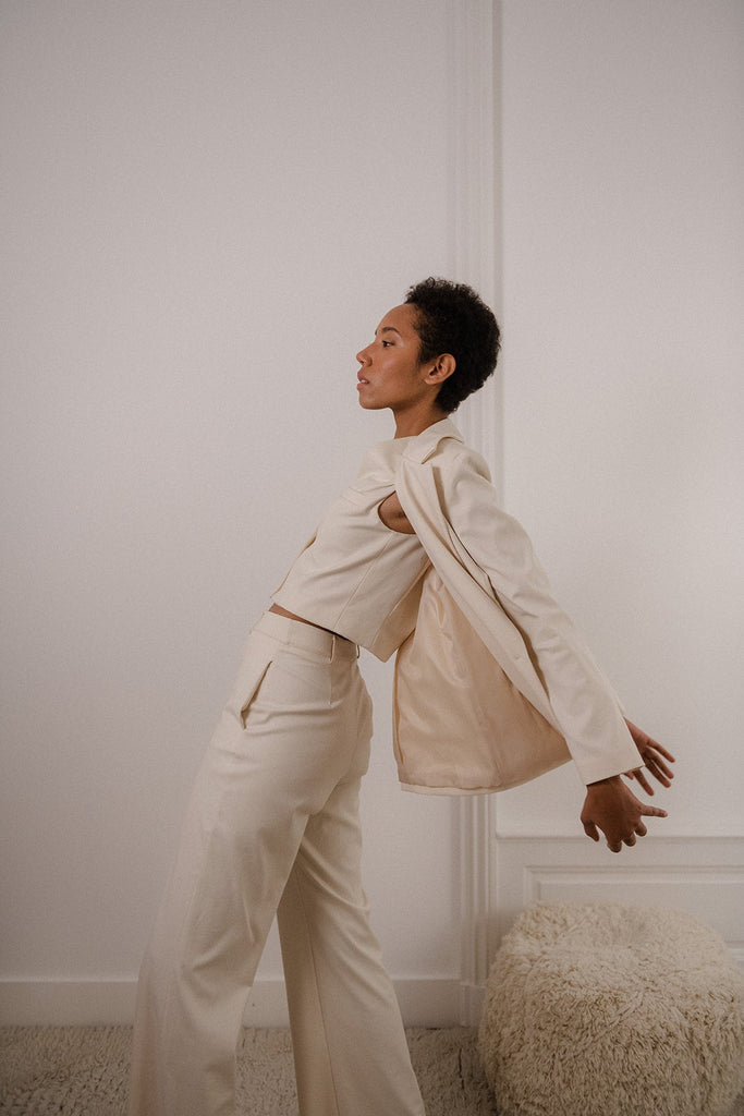 Veste Carlos - Écru - Plume Paris - The Bradery