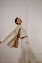 Veste Carlos - Écru - Plume Paris - The Bradery