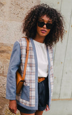 VESTE CHANDLER BLEU - Saaj Paris - The Bradery