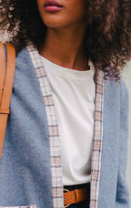 VESTE CHANDLER BLEU - Saaj Paris - The Bradery