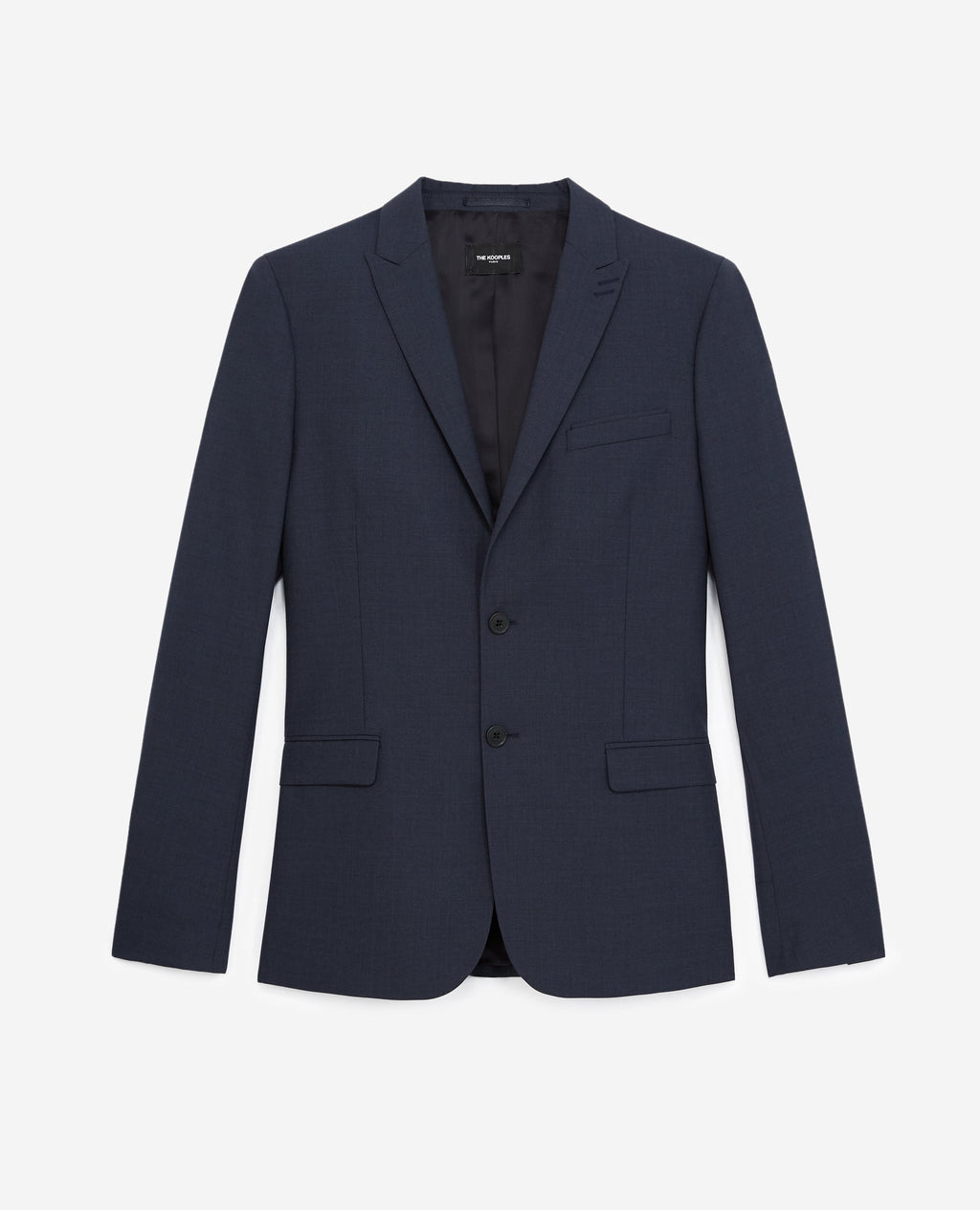 The Kooples - Veste Costume En Laine Bleu Ardoise Fit - Homme
