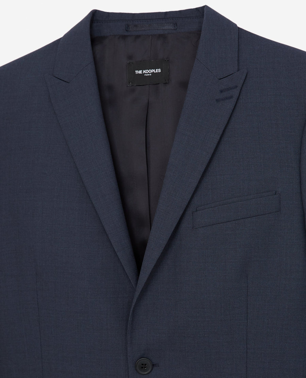 The Kooples - Veste Costume En Laine Bleu Ardoise Fit - Homme