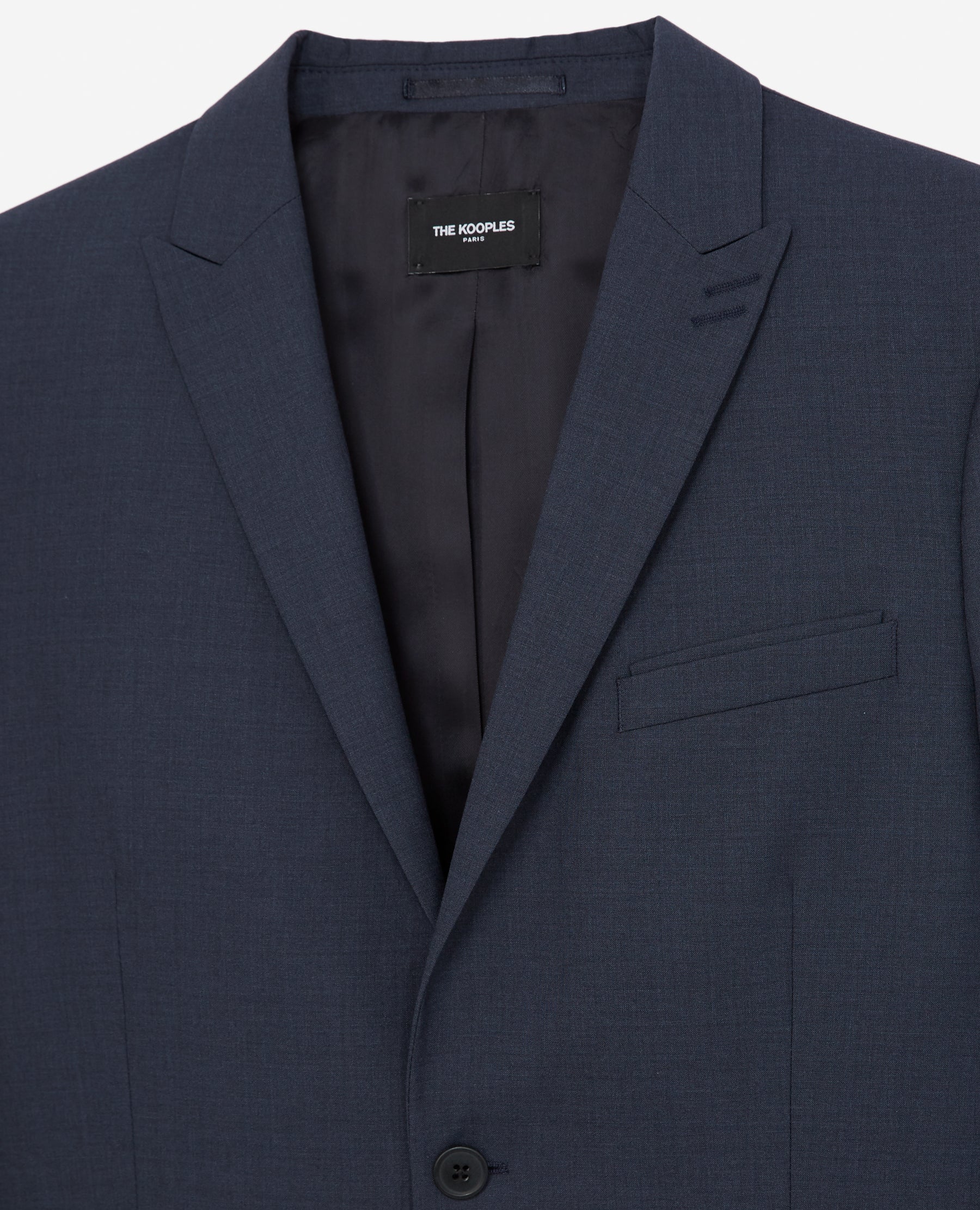 The Kooples - Veste Costume En Laine Bleu Ardoise Fit - Homme