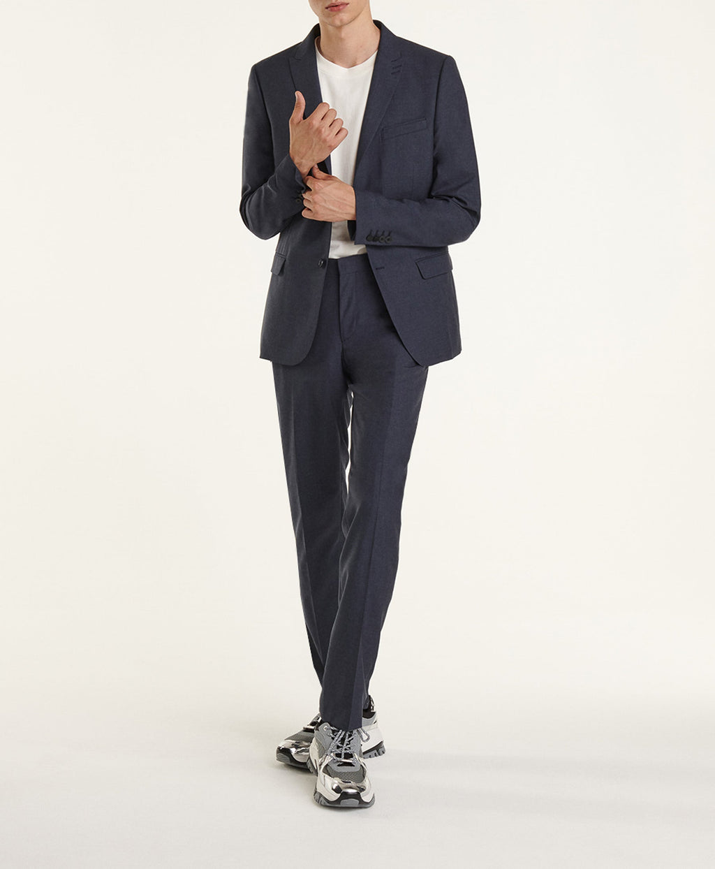 The Kooples - Veste Costume En Laine Bleu Ardoise Fit - Homme