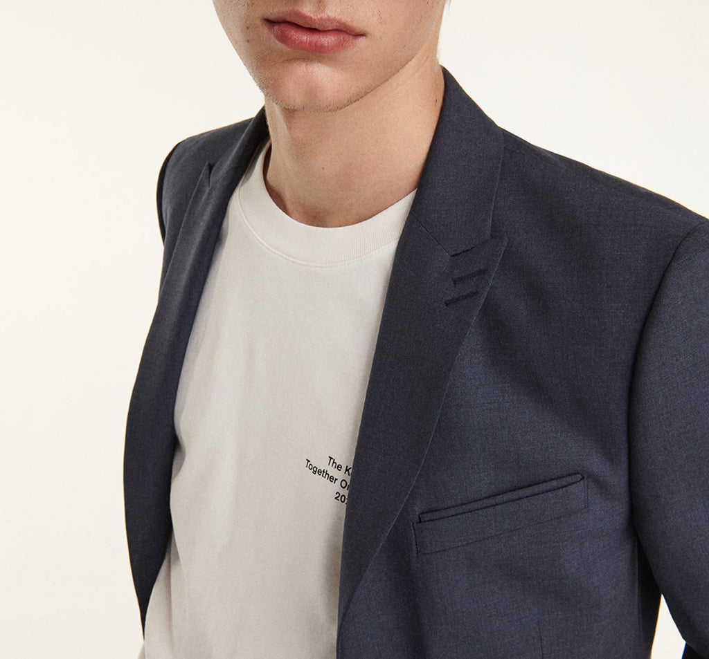 The Kooples - Veste Costume En Laine Bleu Ardoise Fit - Homme