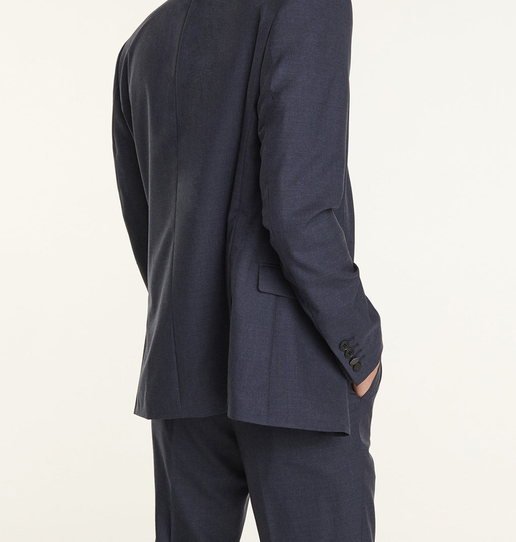 The Kooples - Veste Costume En Laine Bleu Ardoise Fit - Homme