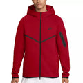 Veste De Survêtement Nike Tech Fleece Full Zip Hoodies - Rouge/Noir