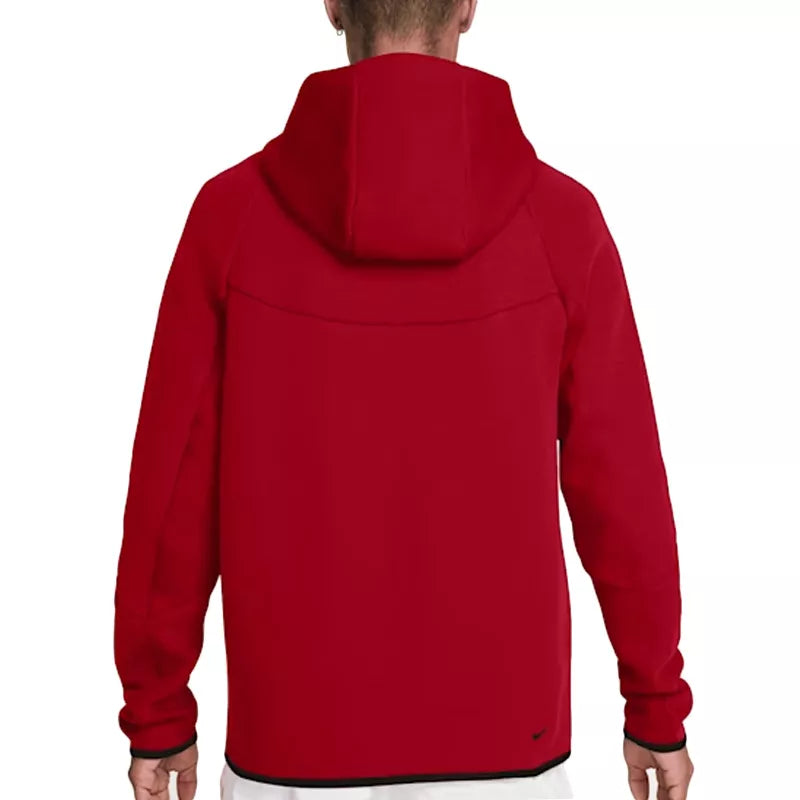 Veste De Survêtement Nike Tech Fleece Full Zip Hoodies - Rouge/Noir