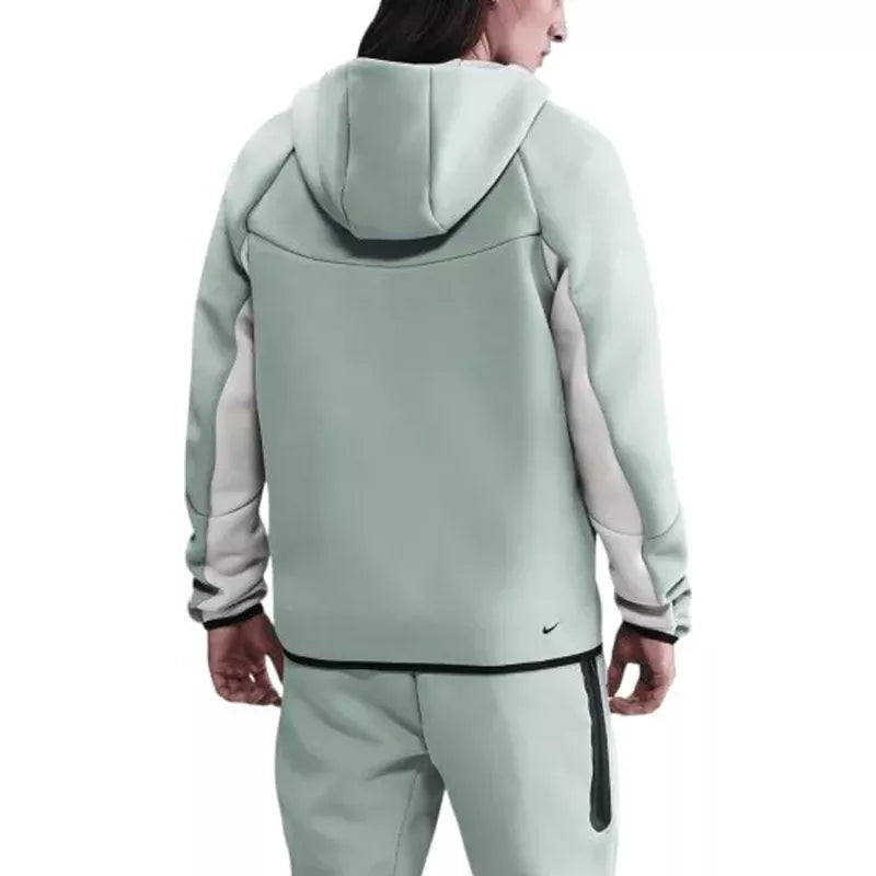 Veste De Survêtement Nike Tech Fleece Full Zip Hoodies - Verdeau / Blanc