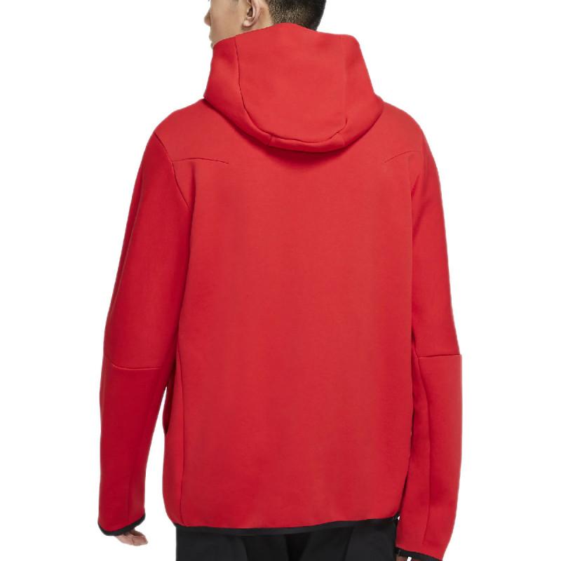 Veste De Survãªtement Nike Tech Fleece Full Zip Hoodies - Rouge - Homme NIKE JACKET HOMME TEXTILE Nike
