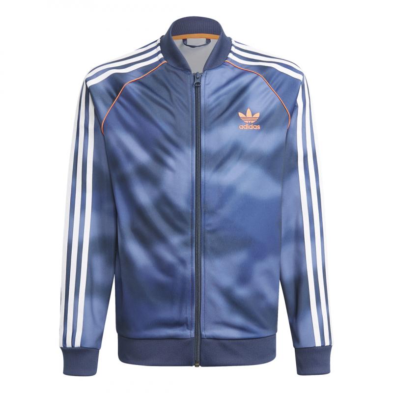 Veste De Survêtement Adidas Originals Allover Print Camo Sst Junior - Bleu - Junior VETEMENT Adidas