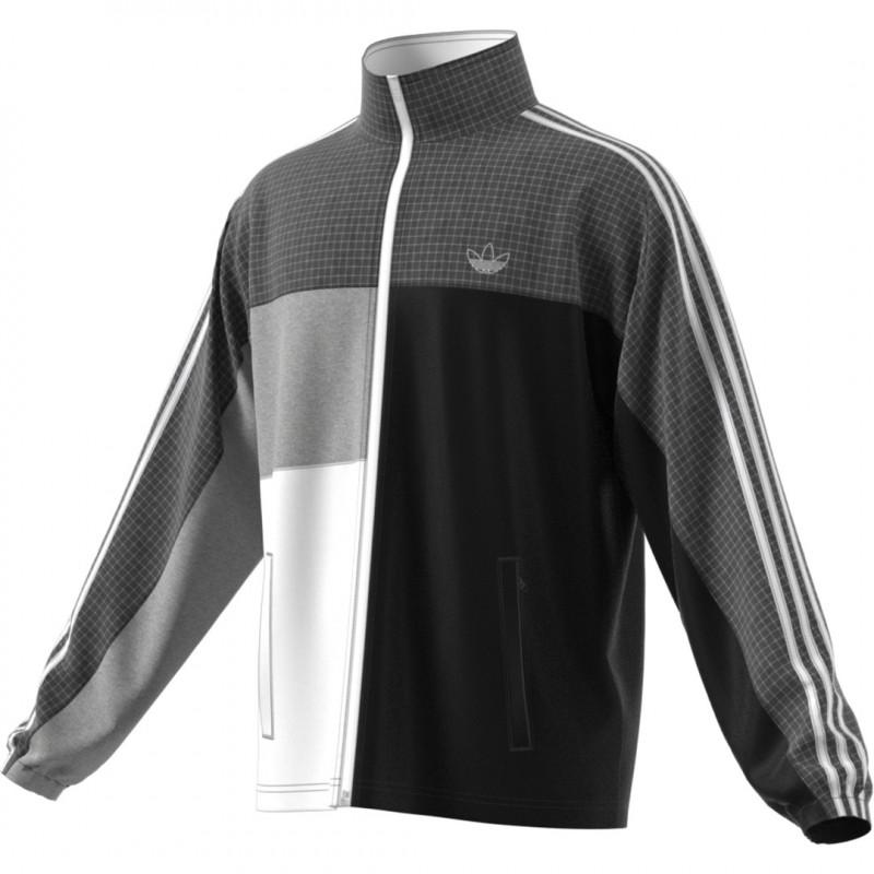 Veste De Survêtement Adidas Originals Asymm Full-Zip Gris - PAP Homme - Adidas1 - The Bradery