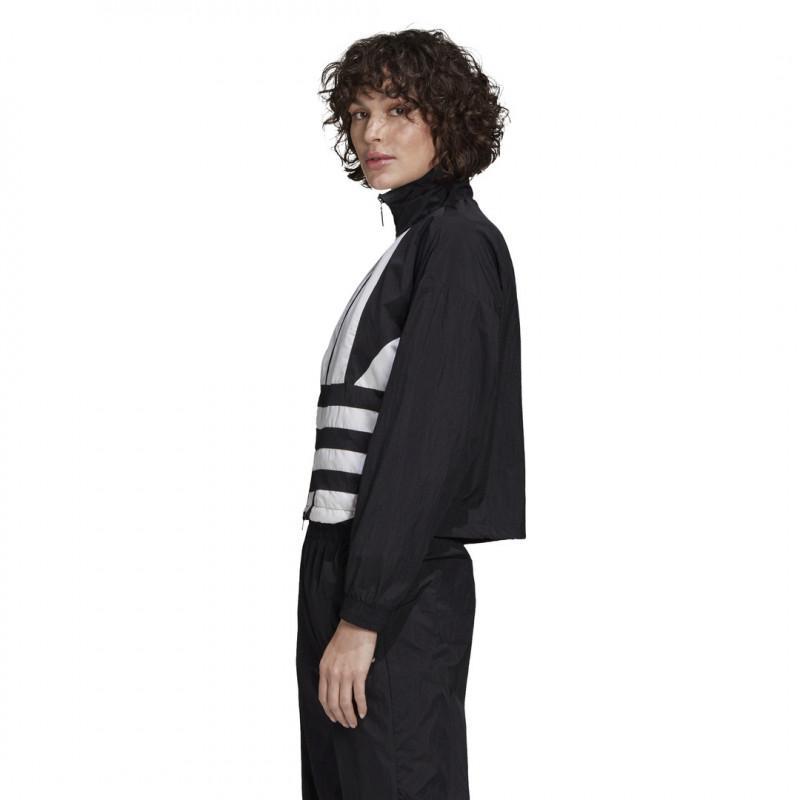 Veste De Survêtement Adidas Originals Large Logo Noir - PAP Femme - Adidas1 - The Bradery