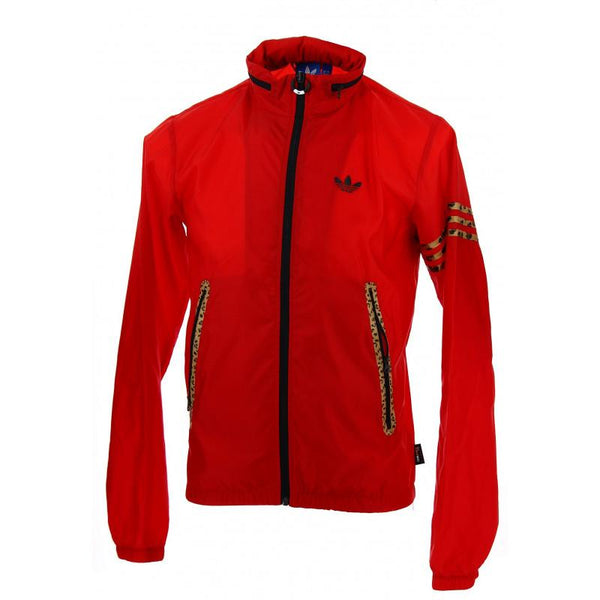 Veste De Survêtement Adidas Originals Windbreaker Leopard - Rouge - Homme VETEMENT Adidas