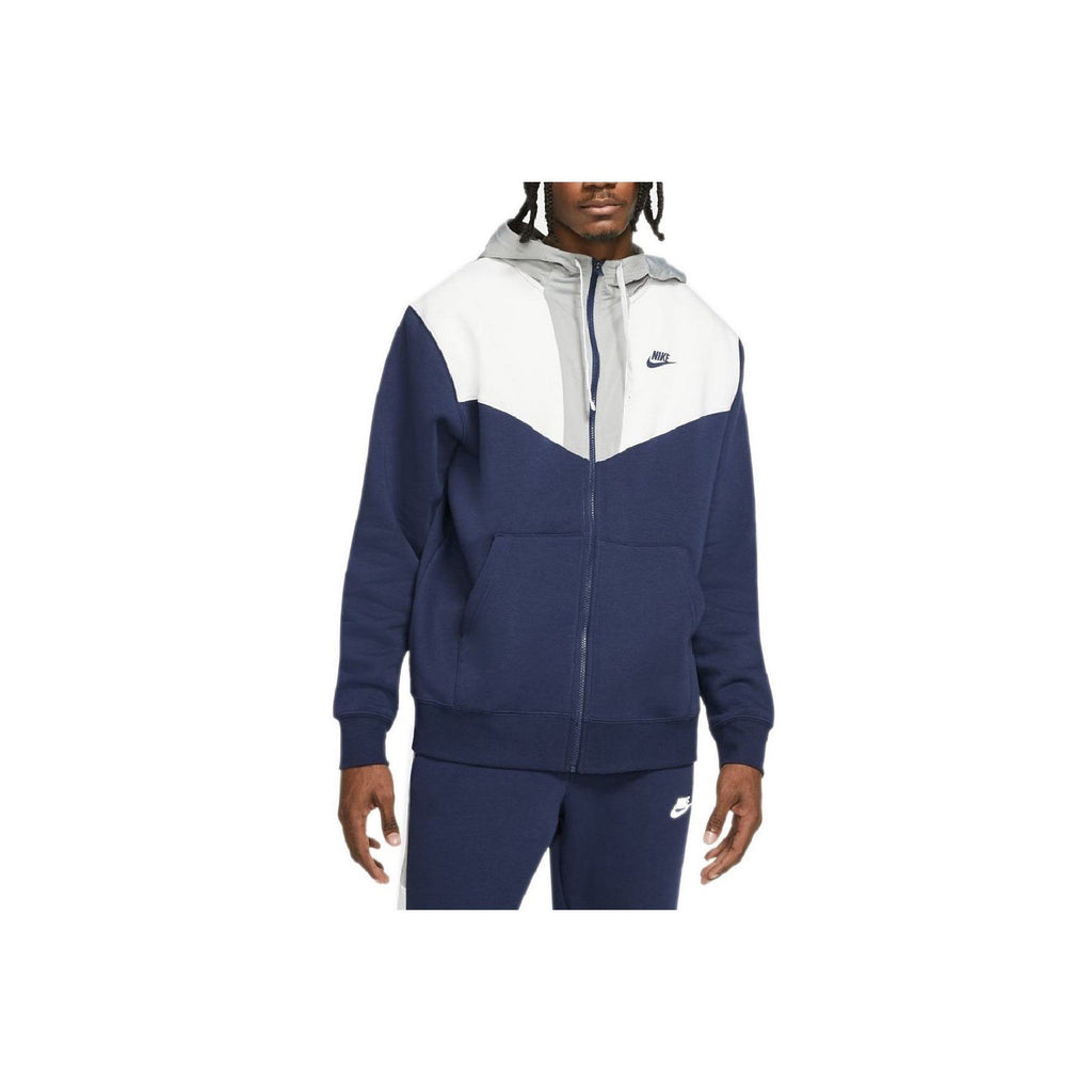 Veste De Survêtement Nike M Nsw Hbr Hoodie Fz Flc - Bleu - Homme Prêt A Porter Homme Nike