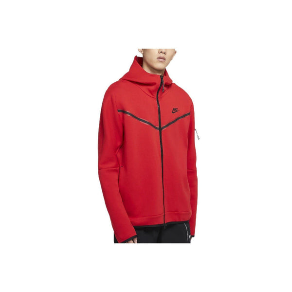 Veste De Survêtement Nike Tech Fleece Full Zip Hoodies - Rouge - Homme Prêt A Porter Homme Nike