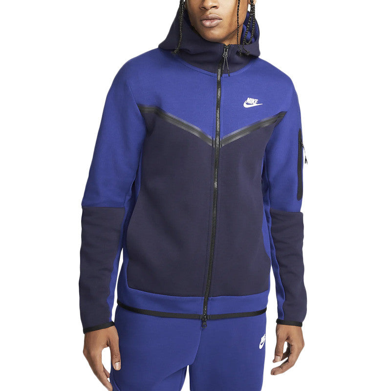 Sweat À Capuche Nike Tech Fleece Full Zip - Bleu - Homme