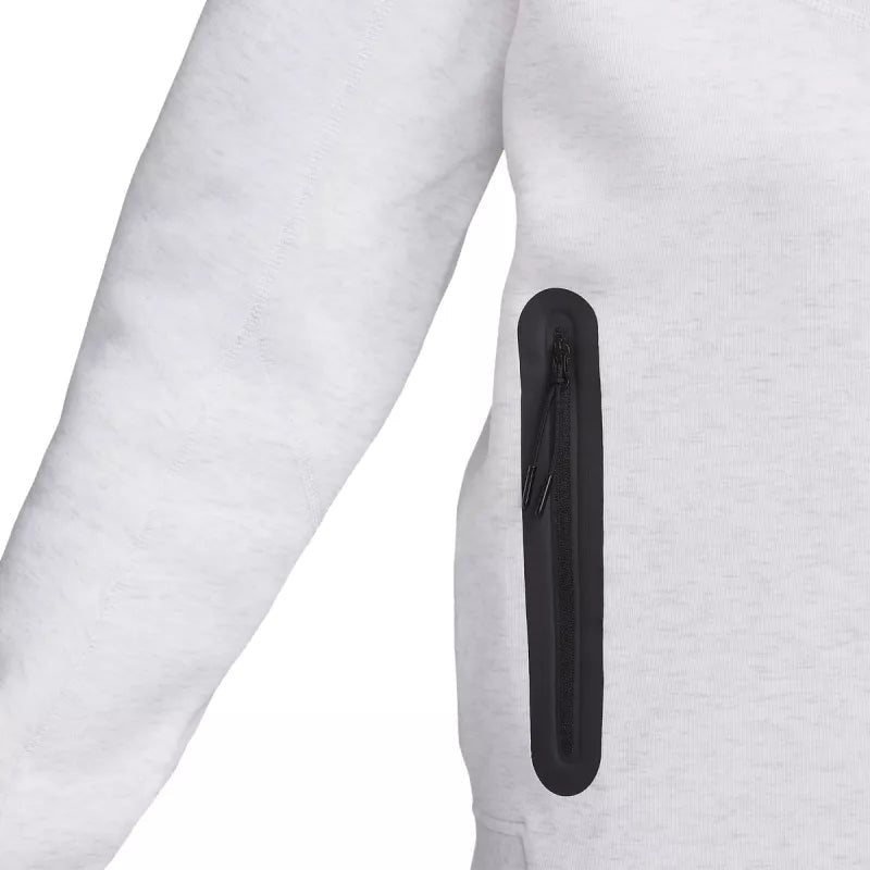 Veste De Survêtement Tech Fleece Full Zip - Gris Et Blanc