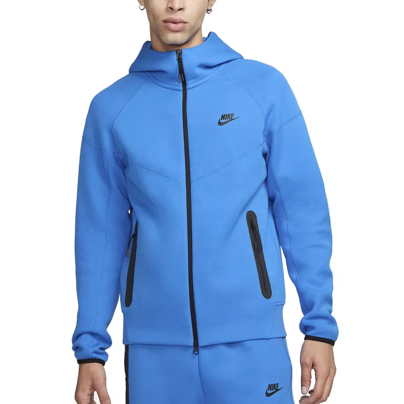 Veste De Survêtement Nike Tech Fleece Full Zip - Bleu Marine Noir. - Homme