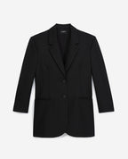 Veste En Laine Noir Oversize - Femme - The Kooples - The Bradery