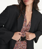 Veste En Laine Noir Oversize - Femme - The Kooples - The Bradery