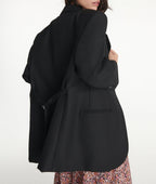 Veste En Laine Noir Oversize - Femme - The Kooples - The Bradery
