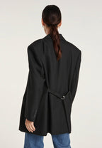 Veste En Laine Noir Oversize - Femme - The Kooples - The Bradery