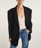 Veste En Laine Noir Oversize - Femme - The Kooples - The Bradery