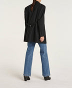Veste En Laine Noir Oversize - Femme - The Kooples - The Bradery