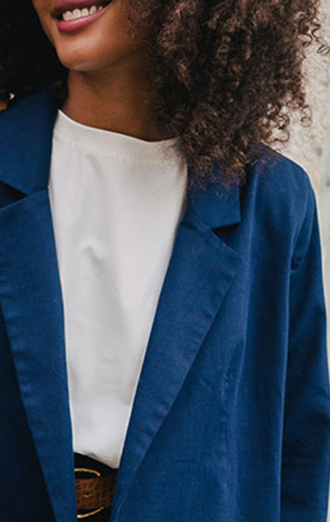 VESTE ÉZÉKIEL MARINE - Saaj Paris - The Bradery