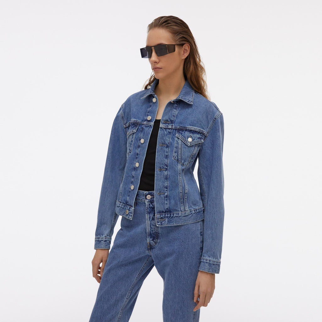 Veste Femme Trucker - Acc Hi Contrast Indigo - Femme