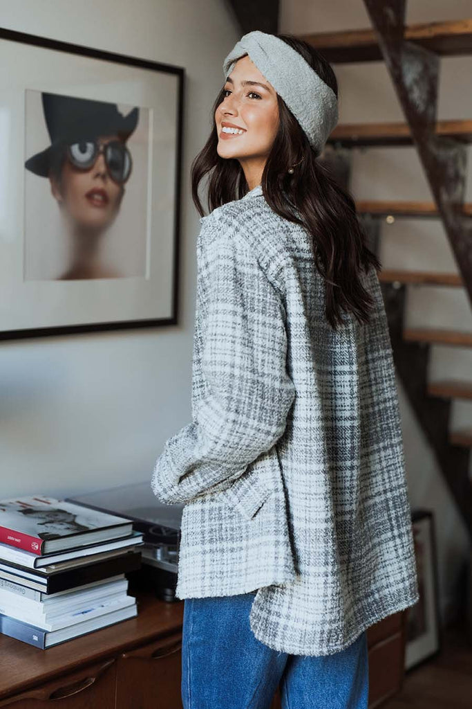 VESTE GINA CENDRÉ - Saaj Paris - The Bradery