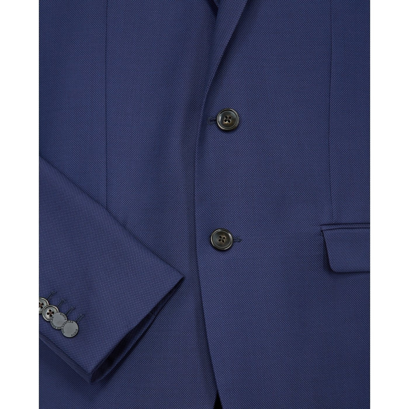 The Kooples - Veste Habillée Laine Bleue Slim - Homme