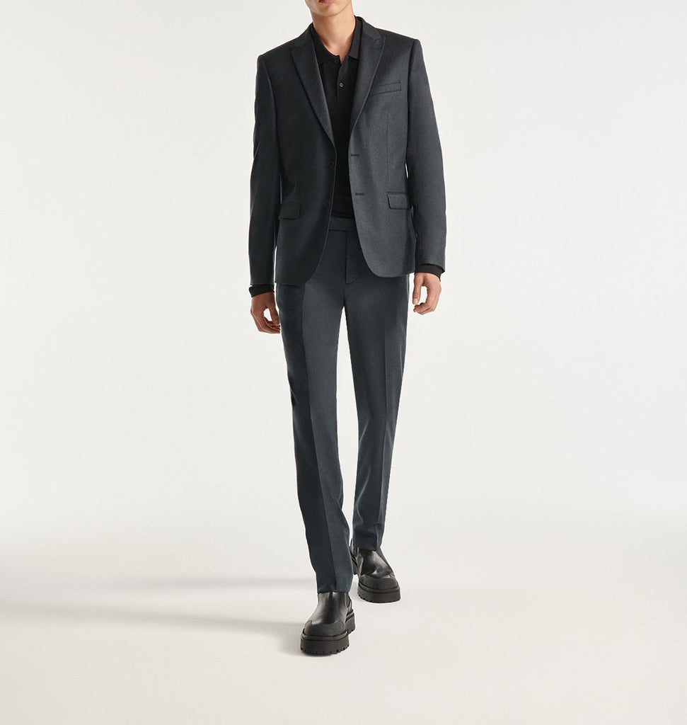 Veste Laine Vert Bouteille Coupe Ajustée - Homme Vestes Et Manteaux The Kooples