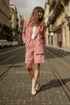 Veste Mark Lin - Rose - Plume Paris - The Bradery