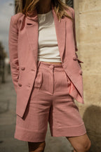 Veste Mark Lin - Rose - Plume Paris - The Bradery